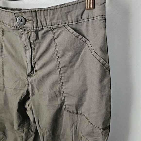 EUC SOCIAL STANDARD BY SANCTUARY STRETCHY CARGO PANTS CAMO GREEN SIZE M WOMENS - Picture 3 of 11